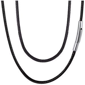 Faithheart braided cord necklace 16”